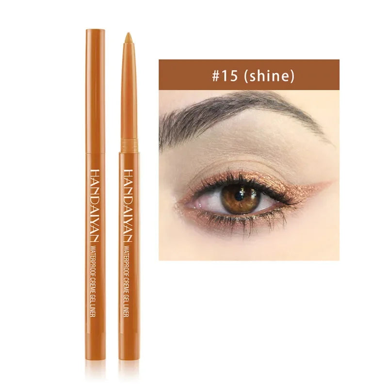 20 Colors Waterproof Matte Eyeliner Gel Long Lasting Professional Sweatproof Non-Smudge Multicolor Ultra-Fine Eyeliner Pencil
