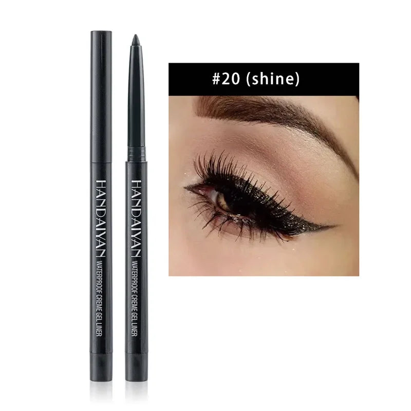 20 Colors Waterproof Matte Eyeliner Gel Long Lasting Professional Sweatproof Non-Smudge Multicolor Ultra-Fine Eyeliner Pencil