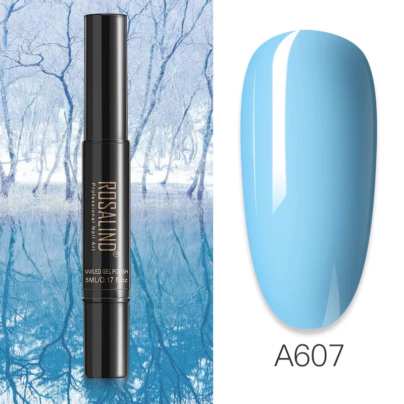 Pure Color Gel Nail Polish Pen for Nails Art Gel Semi Permanent Base Top Coat UV Gel Varnish Hybrid Neon Nail Polish