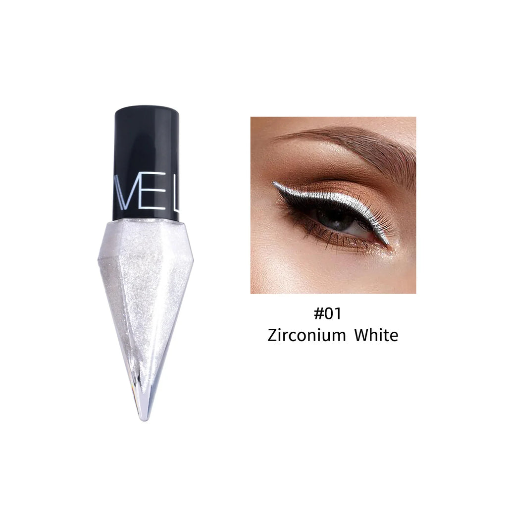 Pearlescent Diamond Gold Liquid Eyeshadow Eyeliner Stick Waterproof Glitter Sequins Rose Gold White Eyeliner Pen Korean Makeup