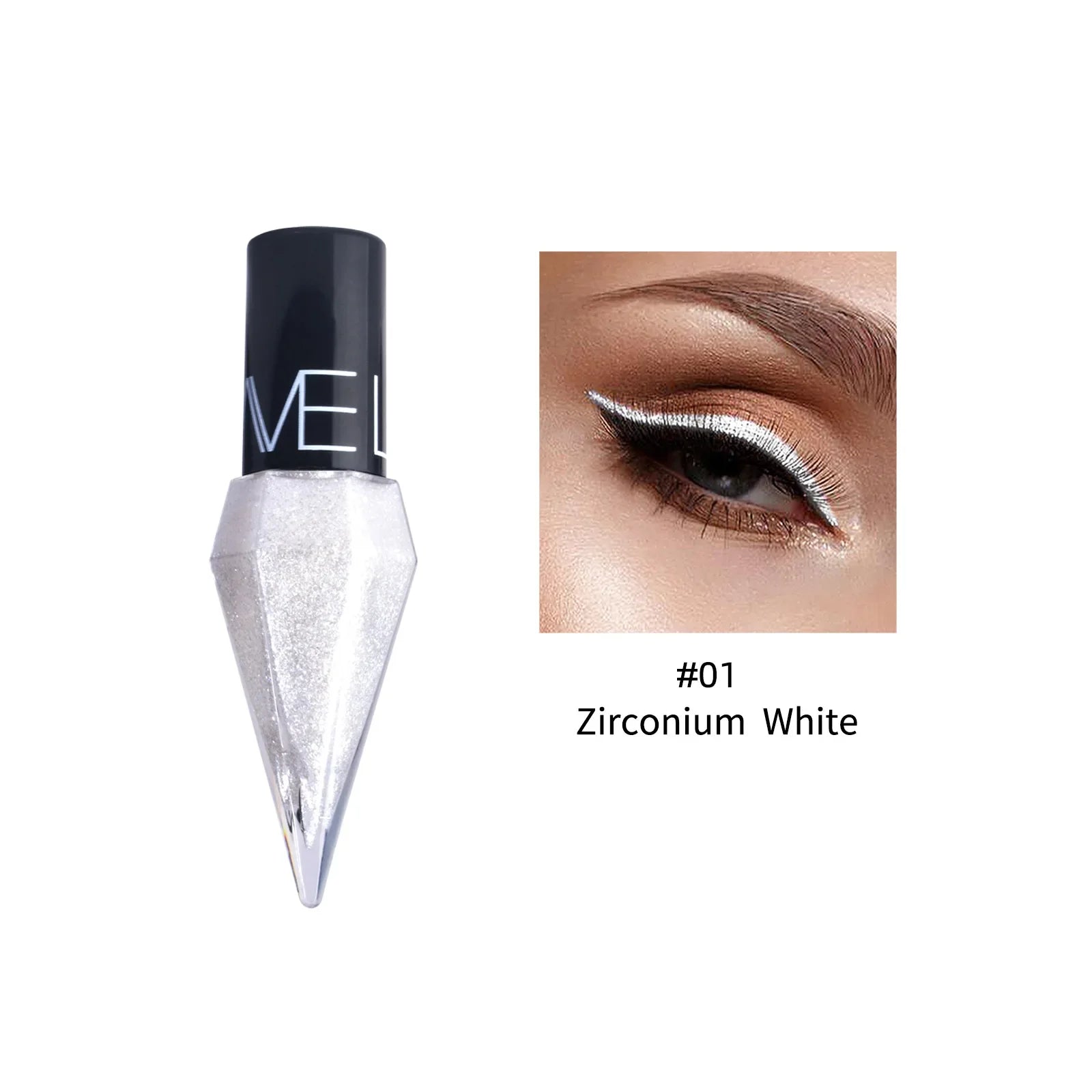 Pearlescent Diamond Gold Liquid Eyeshadow Eyeliner Stick Waterproof Glitter Sequins Rose Gold White Eyeliner Pen Korean Makeup