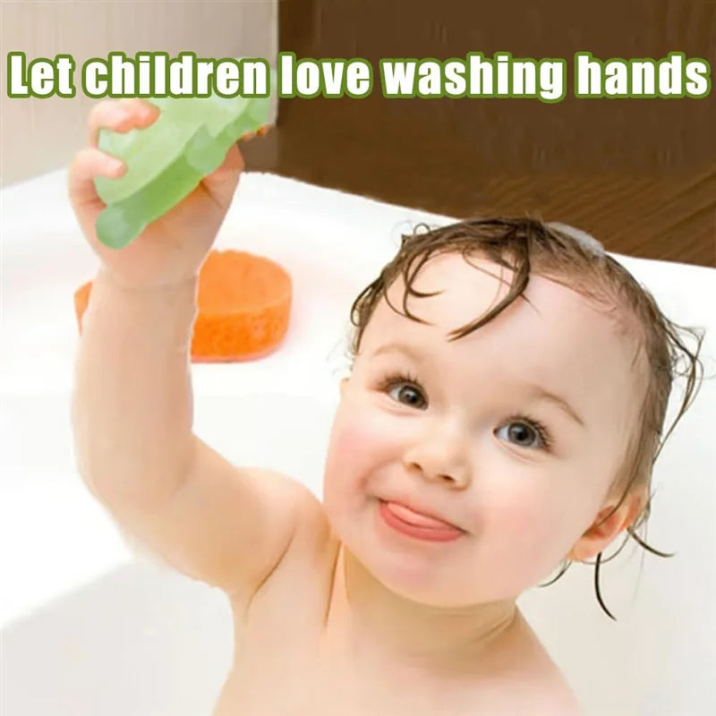 Ywdz-Little Turtle Handmade Essential Oil Soap 4 Pieces Ofcute Little Turtle Moisturizing Soap Children'S Cleansing Bath Soap