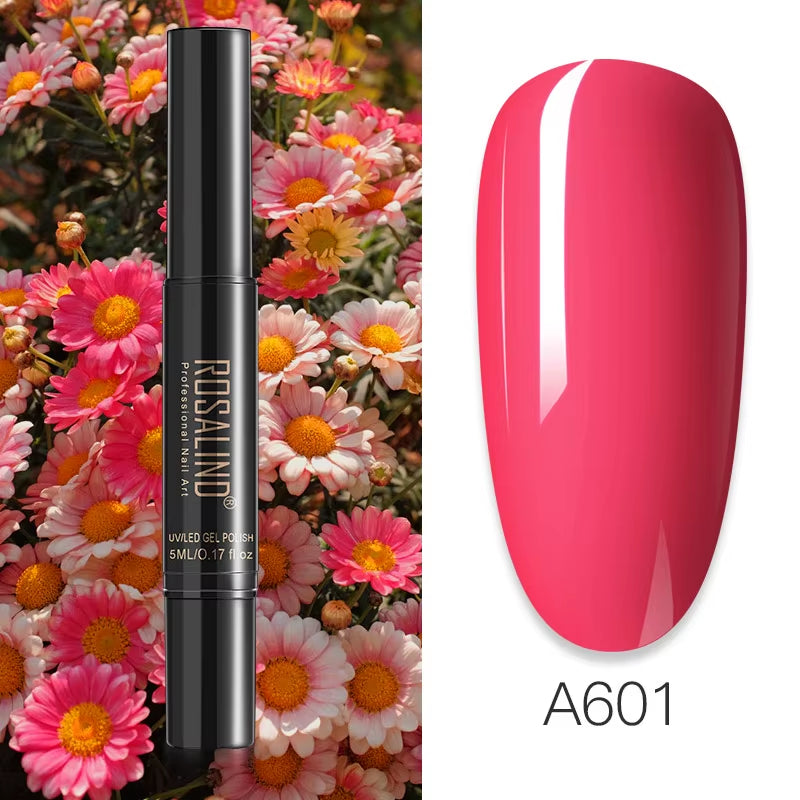 Pure Color Gel Nail Polish Pen for Nails Art Gel Semi Permanent Base Top Coat UV Gel Varnish Hybrid Neon Nail Polish