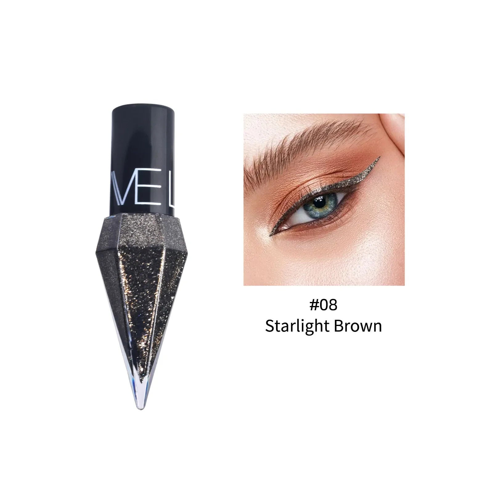 Pearlescent Diamond Gold Liquid Eyeshadow Eyeliner Stick Waterproof Glitter Sequins Rose Gold White Eyeliner Pen Korean Makeup