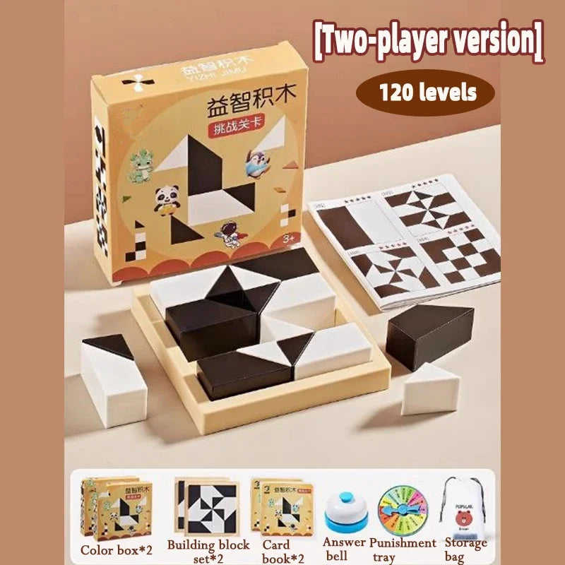 120 Levels of Black and White Brain Twisters: The Ultimate Parent-Child Block Party for Future Architects and Logic Ninjas!