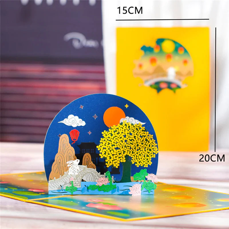 3D Butterfly Unicorn Birthday Card for Kids Children Cute Animal Pop-Up Greeting Cards Baby Shower Gifts