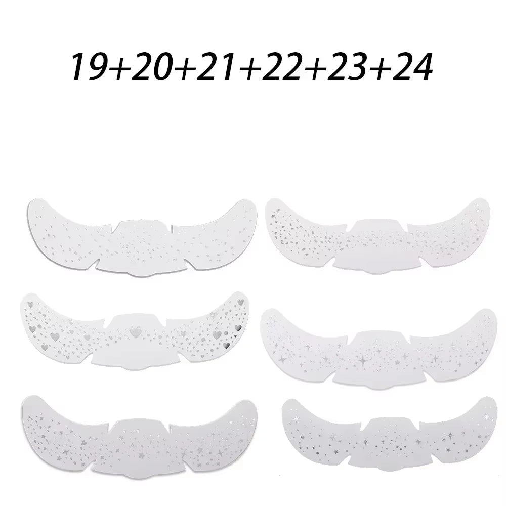 6Pcs Hot Stamping Freckles Makeup Patches Metallic Radiation Golden Silver Fake Freckles Temporary Tattoo Stickers Face Makeup