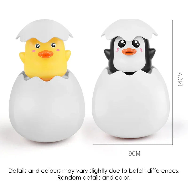 Baby Bathing Toy Kids Cute Duck Penguin Egg Water Spray Sprinkler Bathroom Sprinkling Shower Swimming Water Toys for Kids Gift