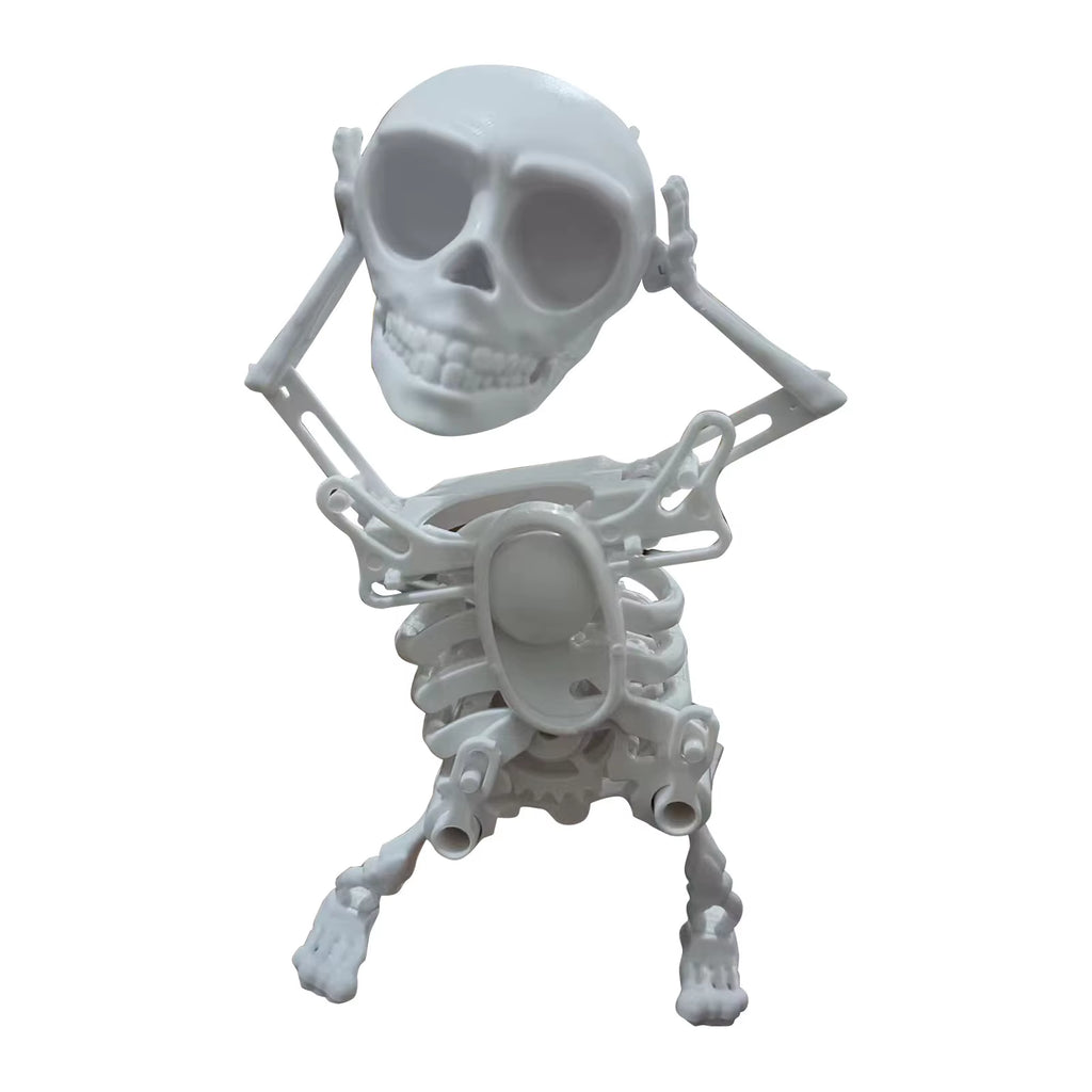 Dancing Skeleton Toys Clockwork Fun Little Toy Ornaments Creative Stress Relief Desktop Toys Gift for Friends Halloween Ornament