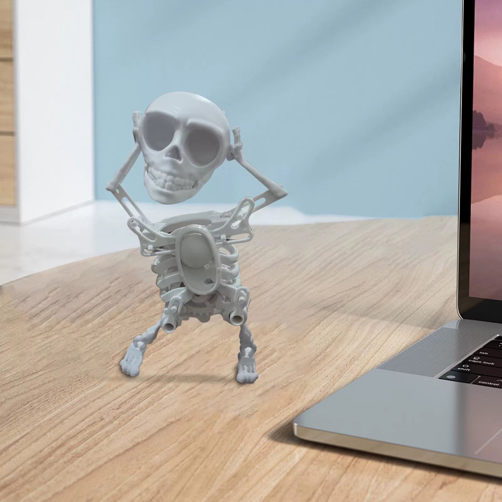 Bopping Bone Buddy: The Clockwork Dance Party for Your Desk – Stress Relief with a Spooky Twist!