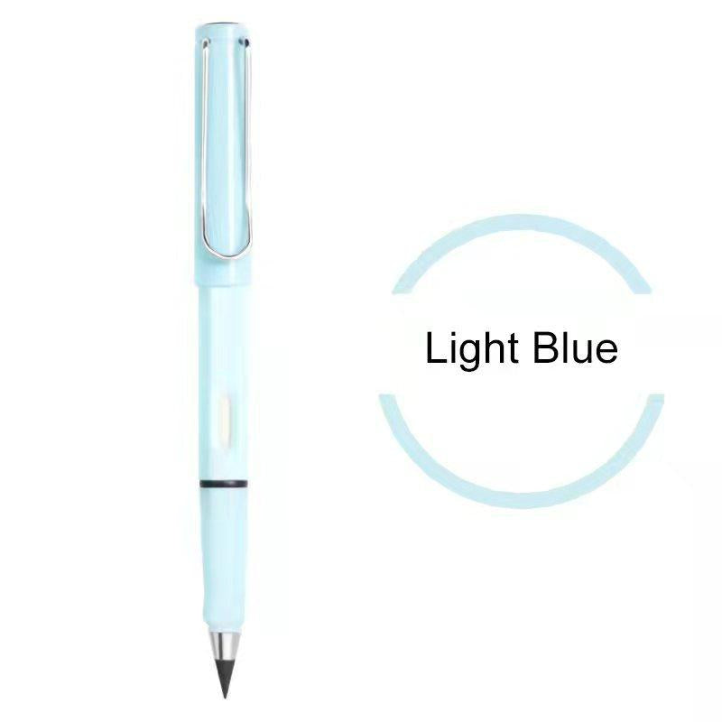 Everlasting Pencil, 12 Pcs Inkless Pencil Eternal with Eraser, Infinity Reusable Pencil for Writing, Drawing, Sustainable Pencil for Home, Office, School