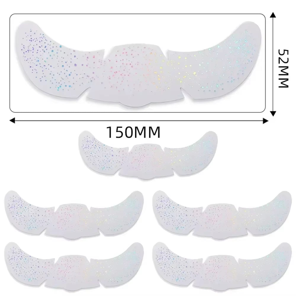 6Pcs Hot Stamping Freckles Makeup Patches Metallic Radiation Golden Silver Fake Freckles Temporary Tattoo Stickers Face Makeup