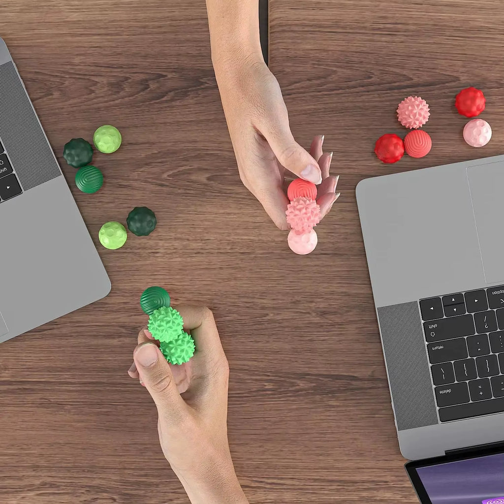 Silicone Magnetic Sensory Balls Fidget Toy Worry Balls Autism Calming Fidgeting Toy Kid Adults Anxiety Relief Stress Sensory Toy