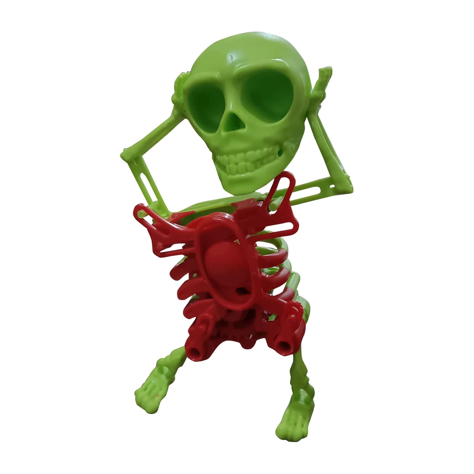 Dancing Skeleton Toys Clockwork Fun Little Toy Ornaments Creative Stress Relief Desktop Toys Gift for Friends Halloween Ornament