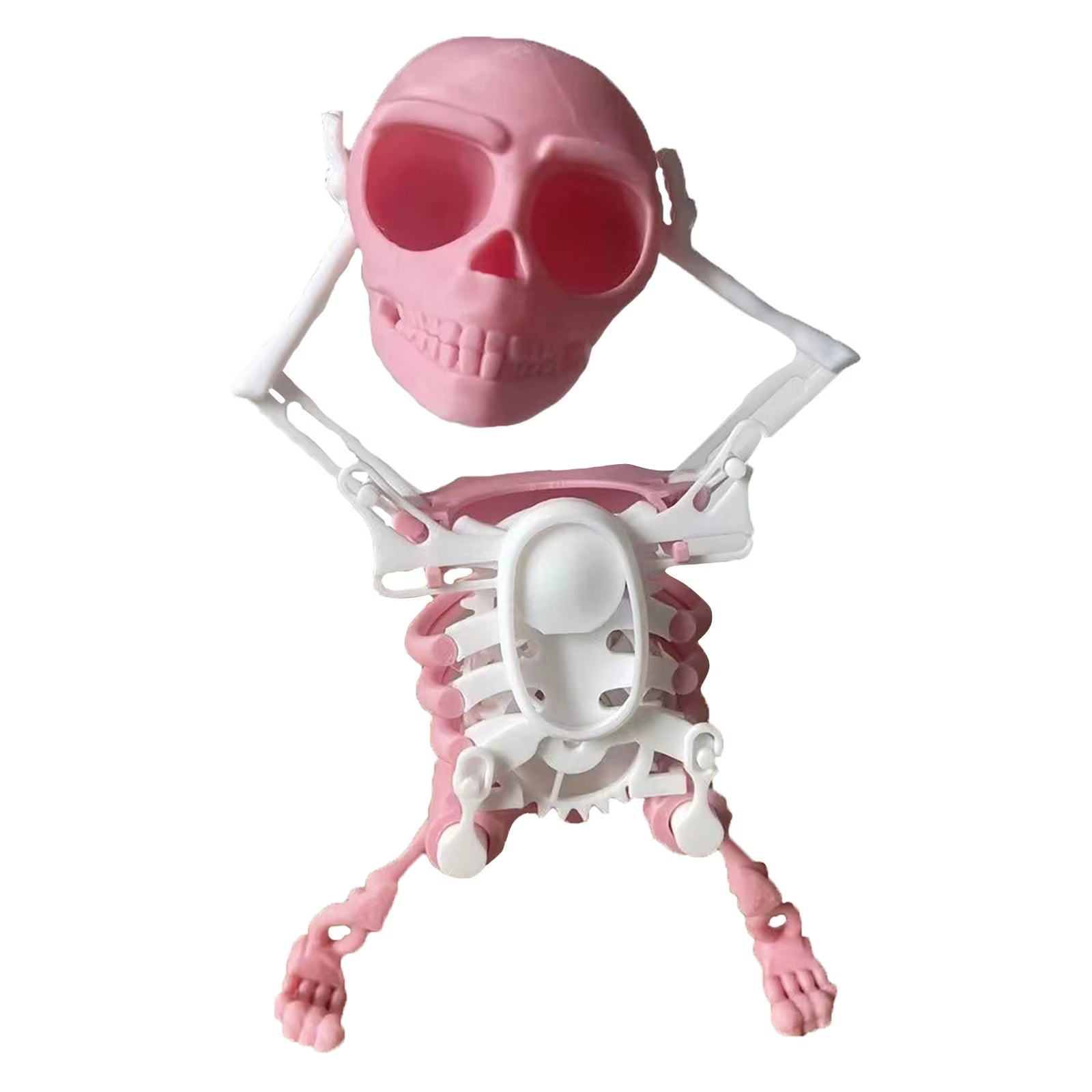 Dancing Skeleton Toys Clockwork Fun Little Toy Ornaments Creative Stress Relief Desktop Toys Gift for Friends Halloween Ornament