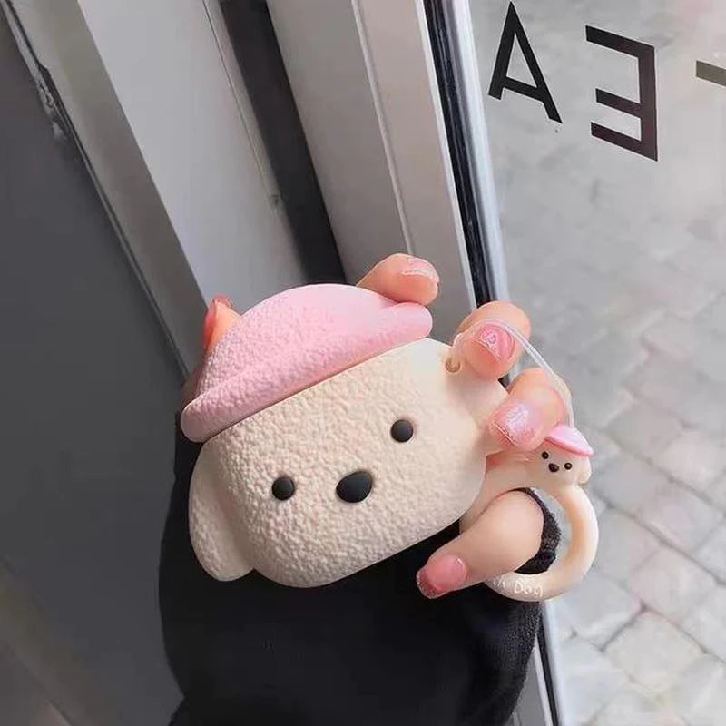 3D Cute Skittles Bubble Gum Plum Flower Drink for Airpods 3 2 Pro Earphone Case Charge Box Soft Wireless Bluetooth Protect Cover