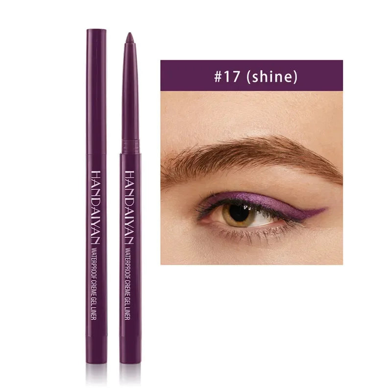 20 Colors Waterproof Matte Eyeliner Gel Long Lasting Professional Sweatproof Non-Smudge Multicolor Ultra-Fine Eyeliner Pencil