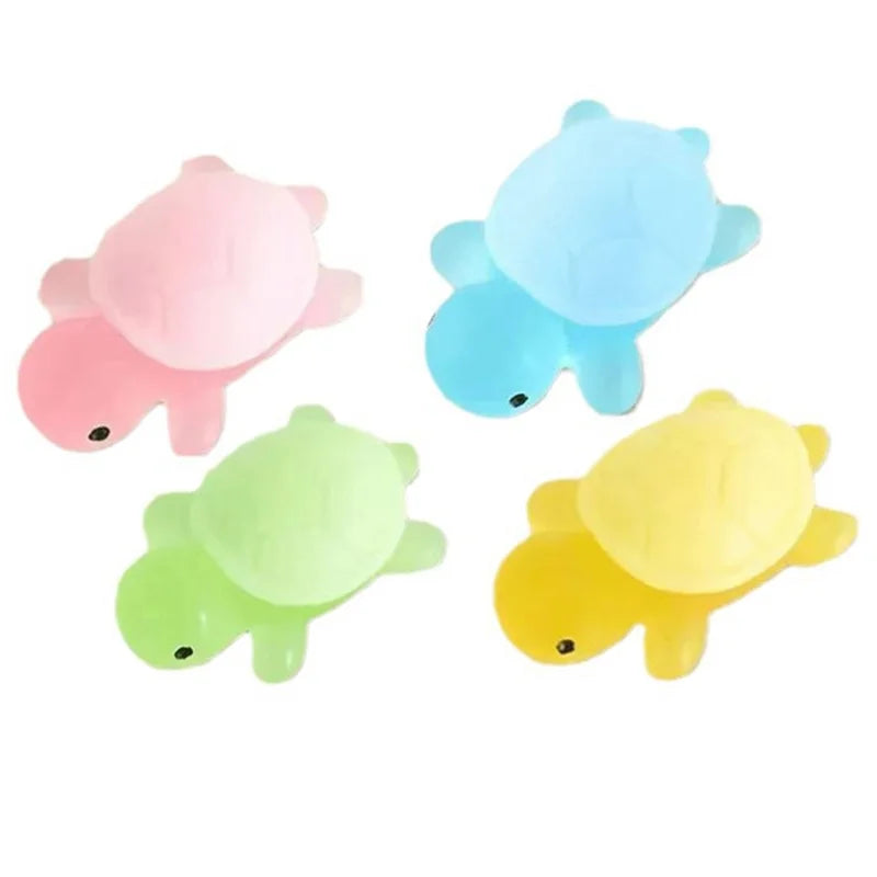 Ywdz-Little Turtle Handmade Essential Oil Soap 4 Pieces Ofcute Little Turtle Moisturizing Soap Children'S Cleansing Bath Soap