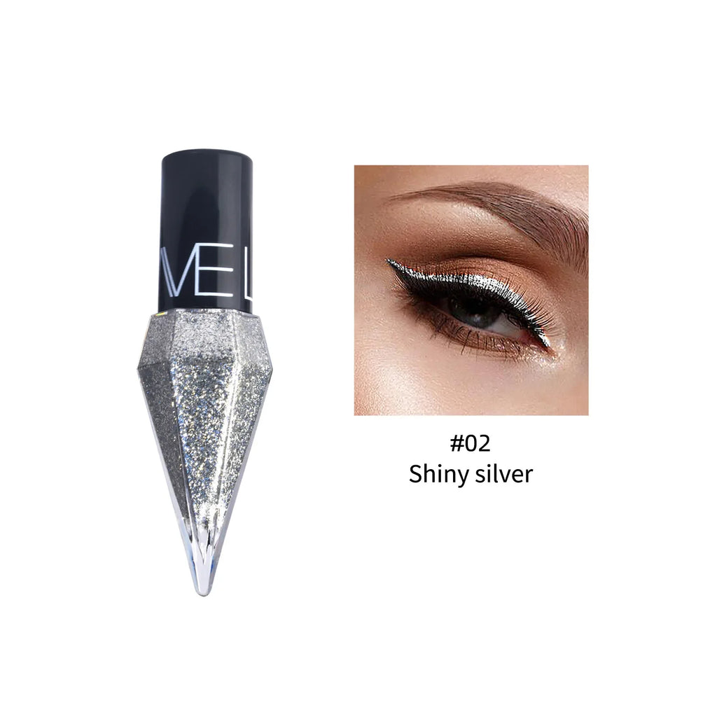 Pearlescent Diamond Gold Liquid Eyeshadow Eyeliner Stick Waterproof Glitter Sequins Rose Gold White Eyeliner Pen Korean Makeup